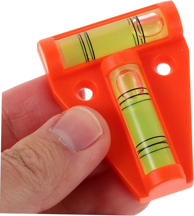 4Pcs Mini T Shaped Acrylic Spirit Level High Precision Tool For Furniture Tripods Camera - Image 3